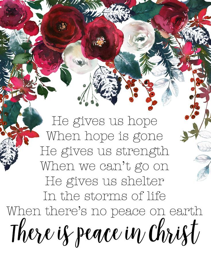 + 77 lds christmas quotes : There is peace in Christ Print / LDS